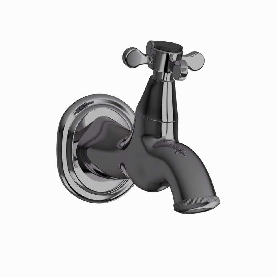 Jaquar Queens Prime Bib Cock - Black Chrome