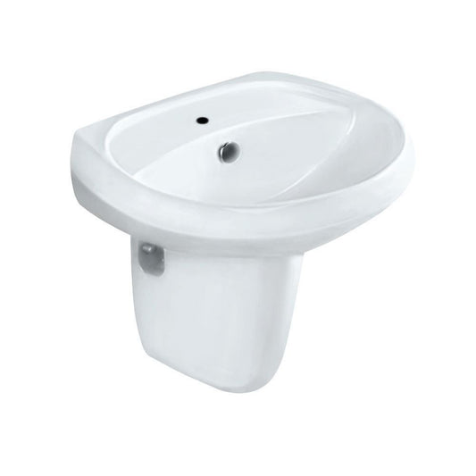 Jaquar Solo Half Pedestal With Fixing Accessories - White (SLS-WHT-6305)