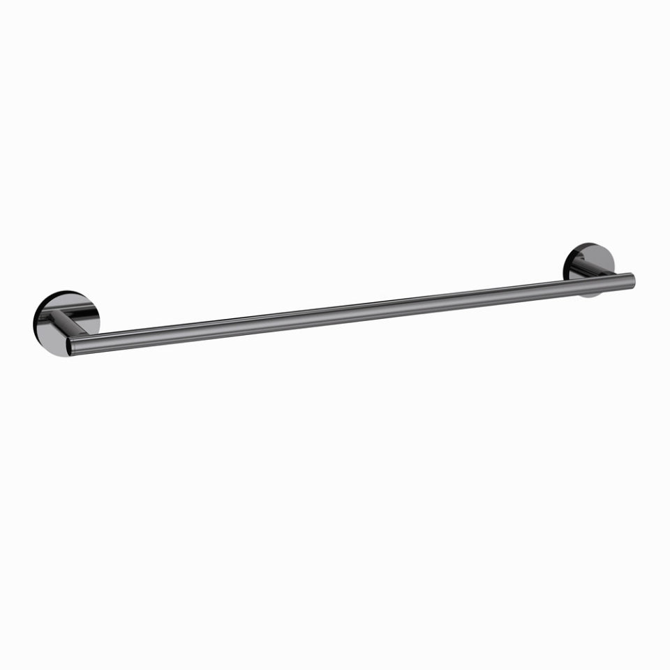Jaquar Continental Single Towel Rail 600mm Long - Black Chrome