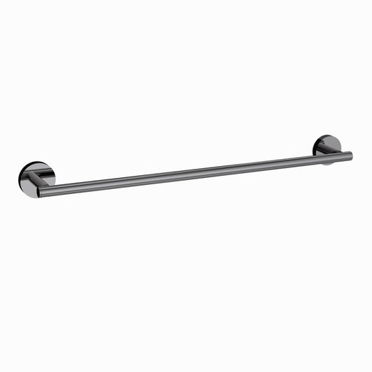 Jaquar Continental Single Towel Rail 600mm Long - Black Chrome