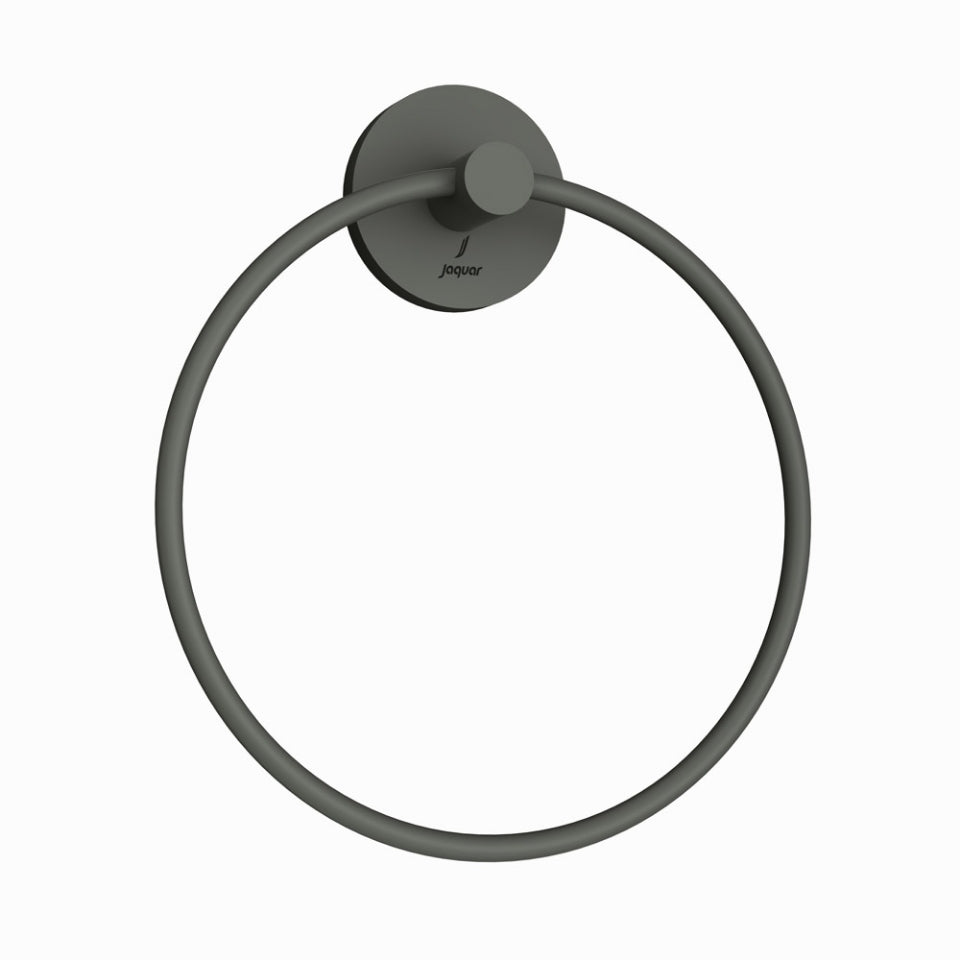 Jaquar Continental Towel Ring Round with Round Flange - Graphite