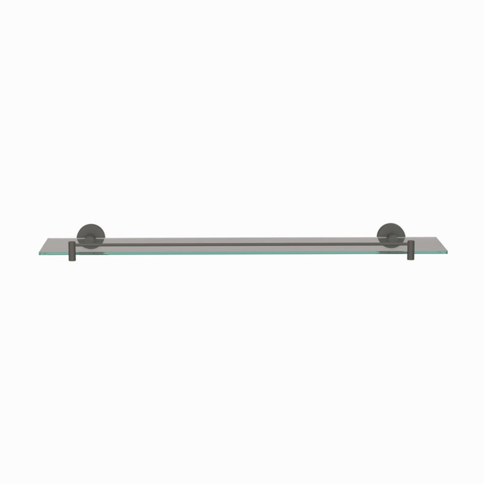 Jaquar Continental Glass Shelf 600mm Long - Graphite