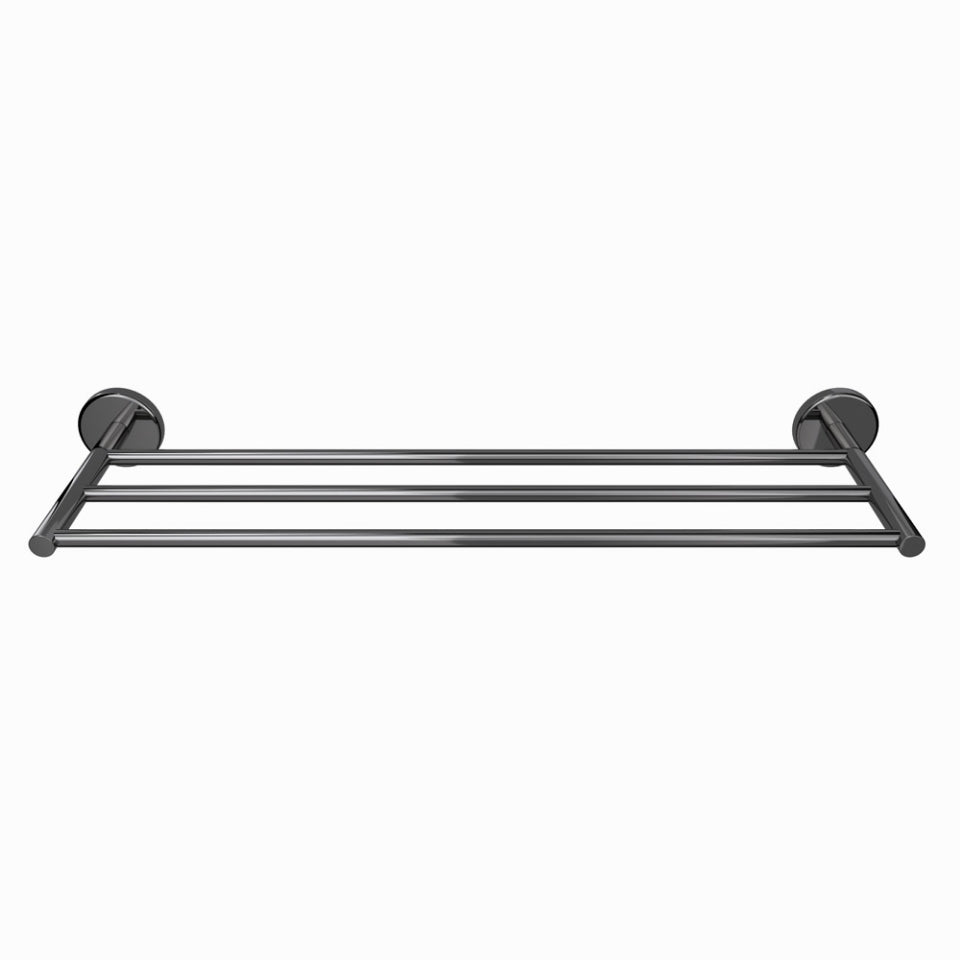 Jaquar Continental Towel Rack 600mm Long - Black Chrome