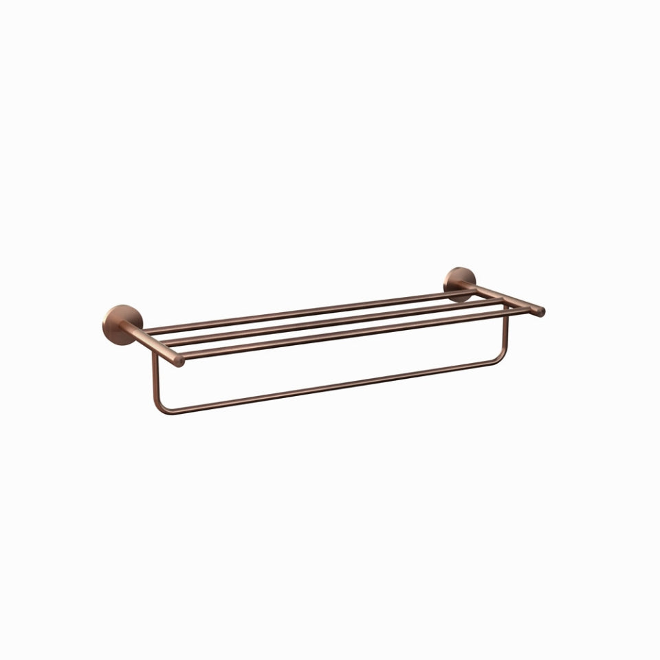 Jaquar Continental Towel Rack 600mm Long - Antique Copper