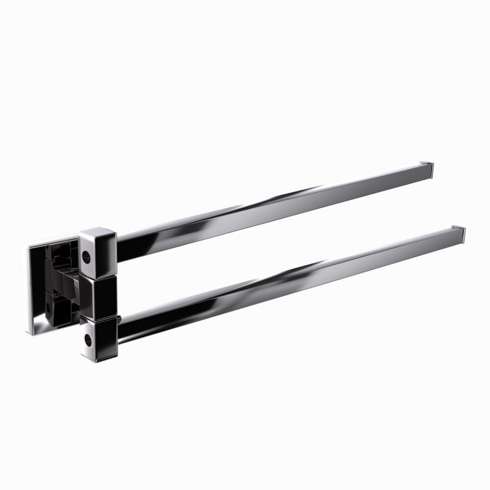 Jaquar Kubix Prime Swivel Towel Holder - Black Chrome