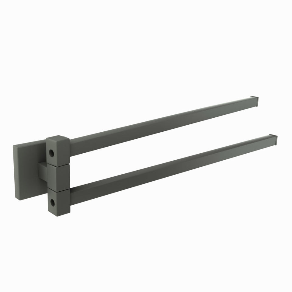 Jaquar Kubix Prime Swivel Towel Holder - Graphite