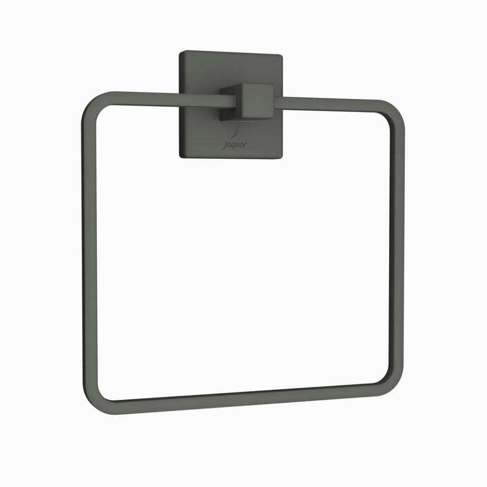 Jaquar Kubix Prime Towel Ring Square - Graphite