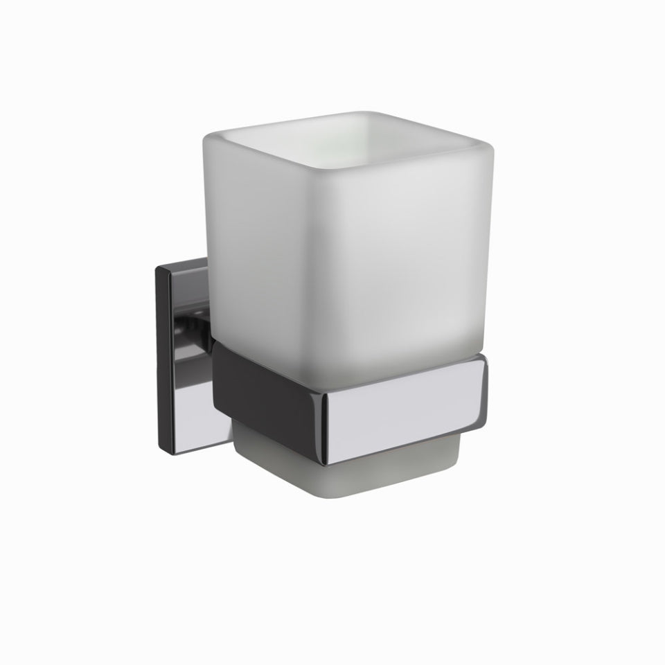 Jaquar Kubix Prime Tumbler Holder - Black Chrome