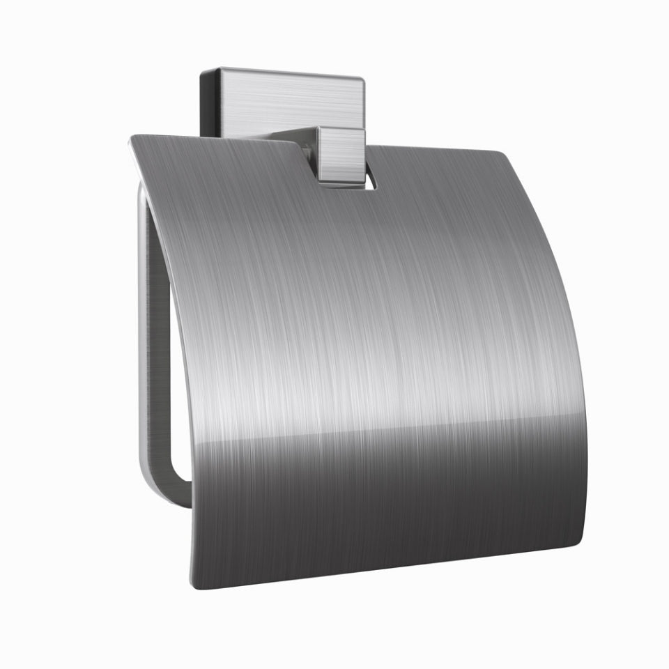 Jaquar Kubix Prime Toilet Roll Holder with Flap - Stainless Steel