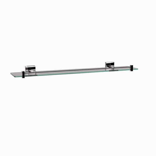Jaquar Kubix Prime Glass Shelf - Black Chrome
