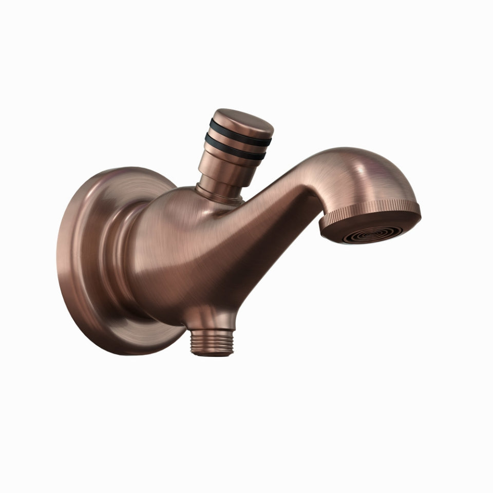 Jaquar Bath Tub Spout with Button Attachment - Antique Copper