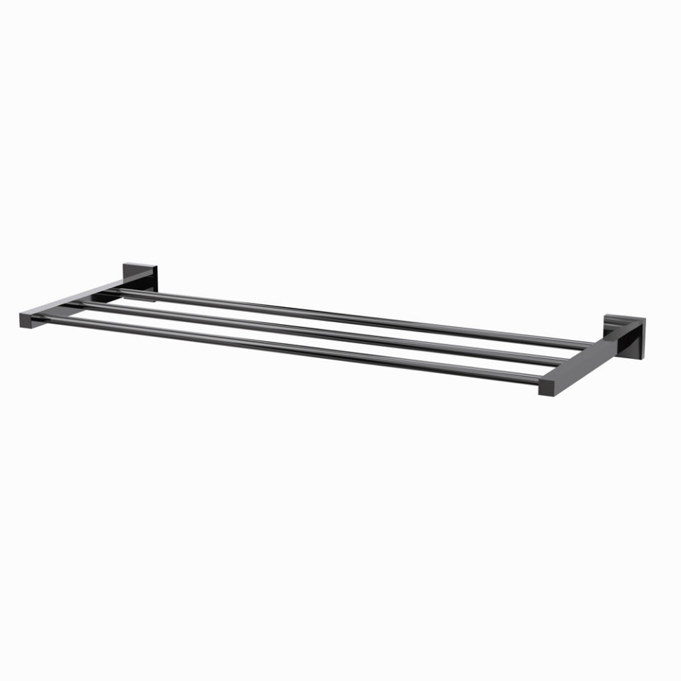 Jaquar Kubix Prime Towel Rack - Black Chrome