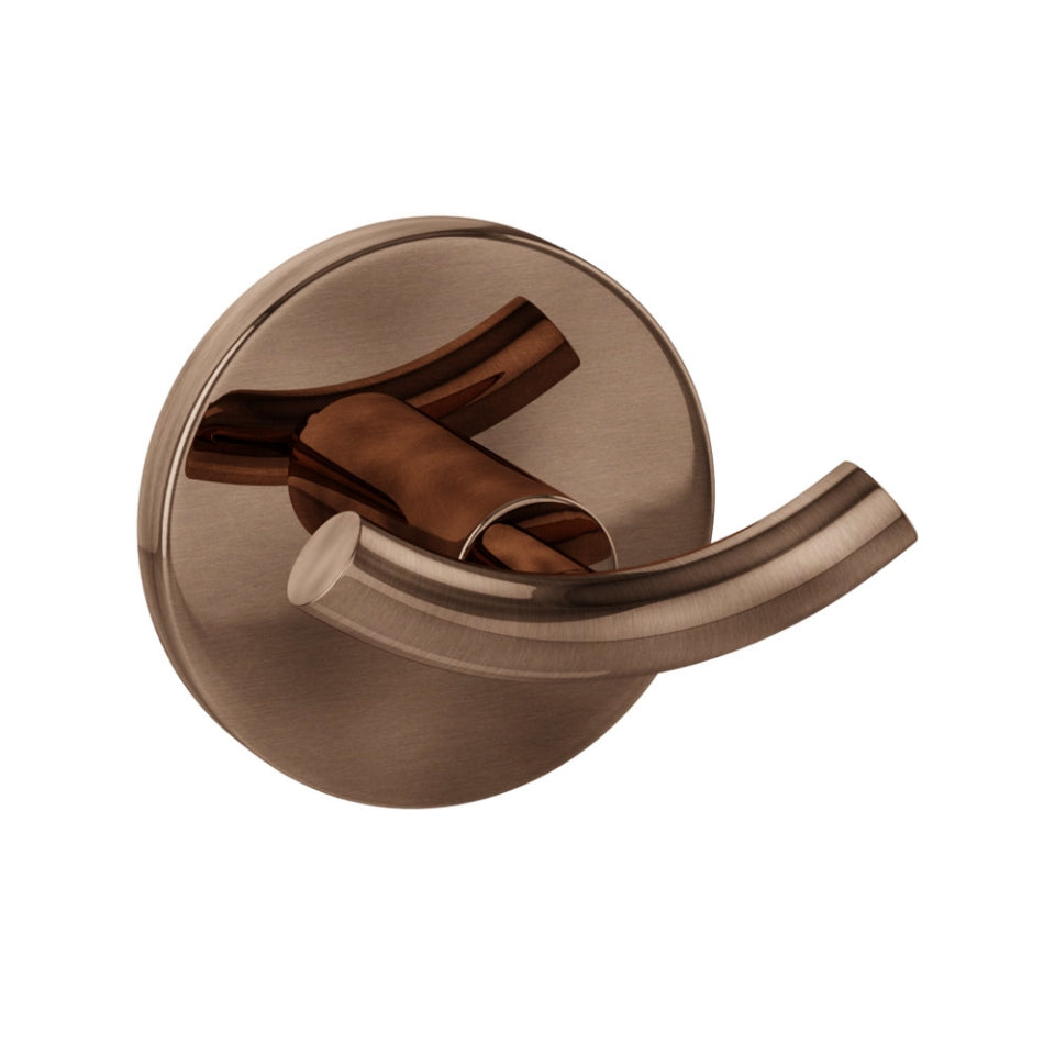 Jaquar Continental Double Coat Hook - Antique Copper