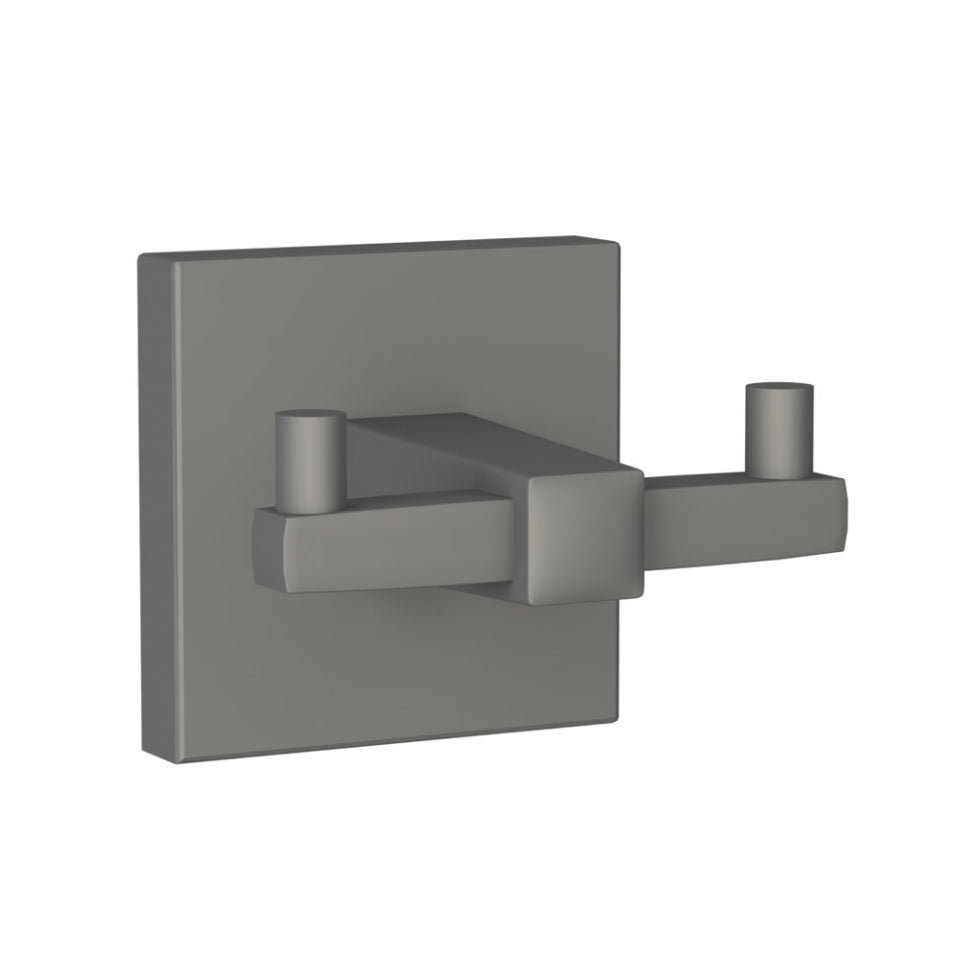 Jaquar Kubix Prime Double Coat Hook - Graphite