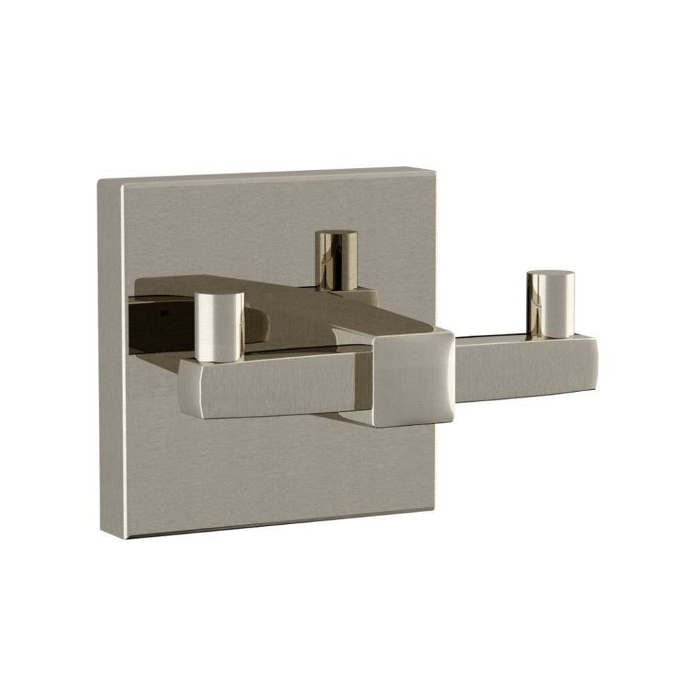 Jaquar Kubix Prime Double Coat Hook - Stainless Steel