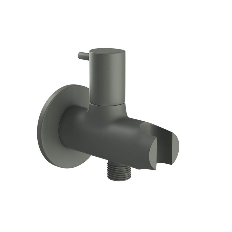 Jaquar Round Wall Outlet - Graphite