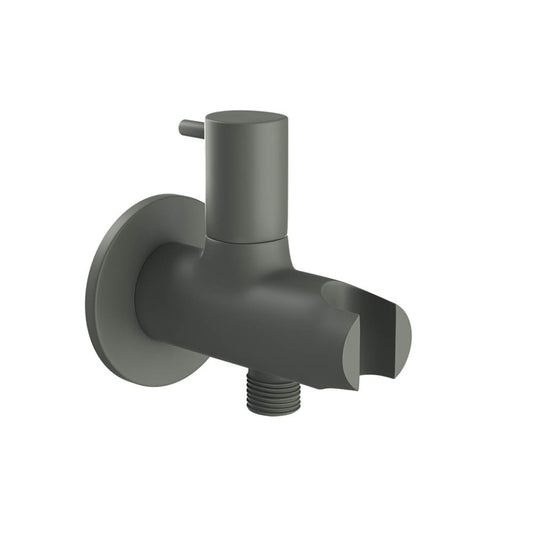 Jaquar Round Wall Outlet - Graphite