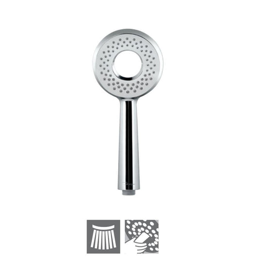 Jaquar Hand Shower ø105mm Round Shape (HSH-BLM-1715) - shown in Chrome finish; supplied in Black Matt