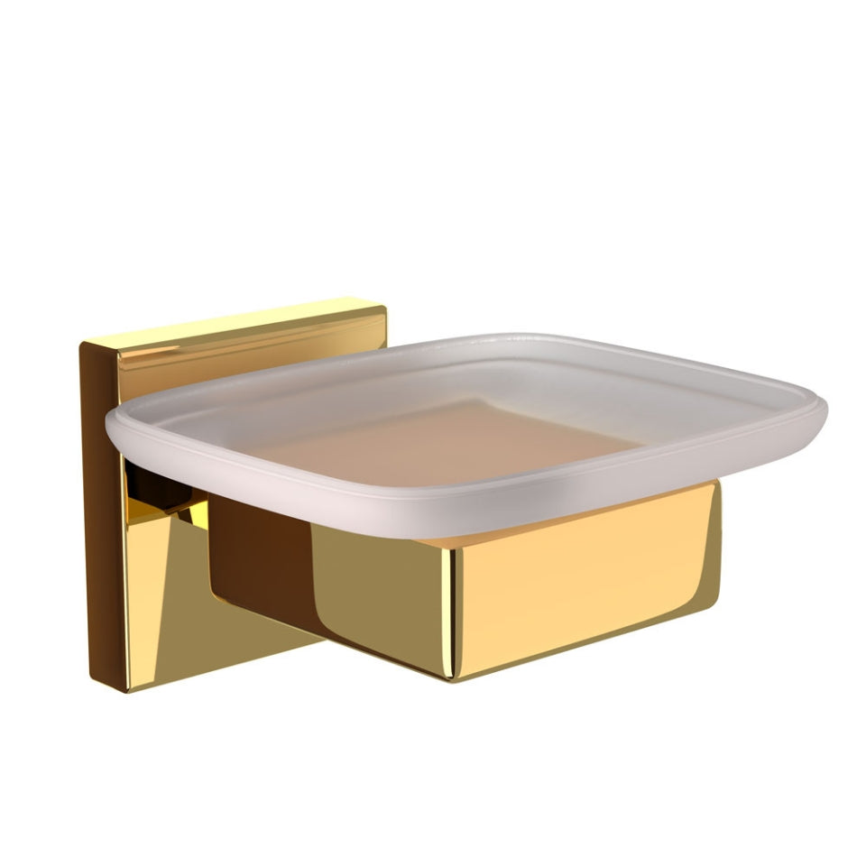Jaquar Kubix Prime Soap Dish Holder - Gold Bright PVD