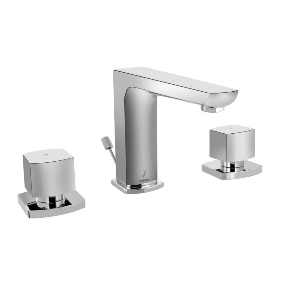 Jaquar Kubix Prime 3 hole Basin Mixer - Chrome