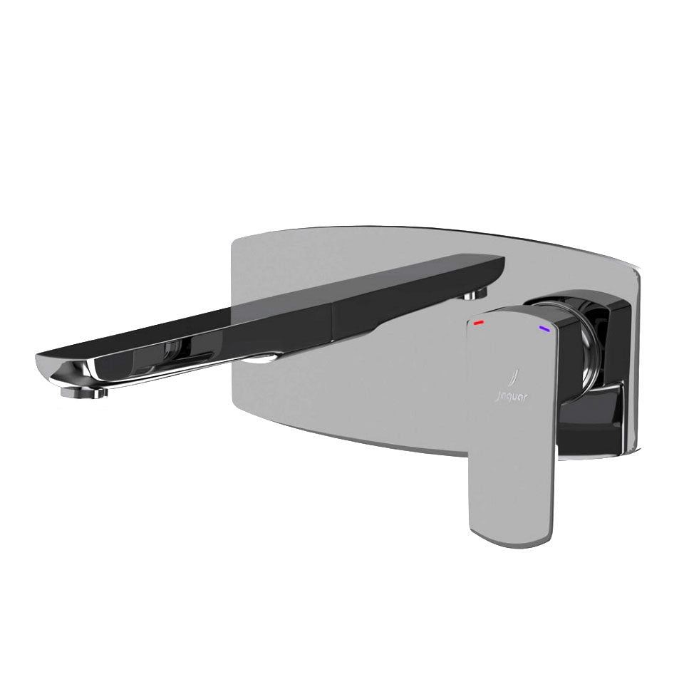 Jaquar Kubix Prime Exposed Part Kit of Single Lever Basin Mixer Wall Mounted - Black Chrome