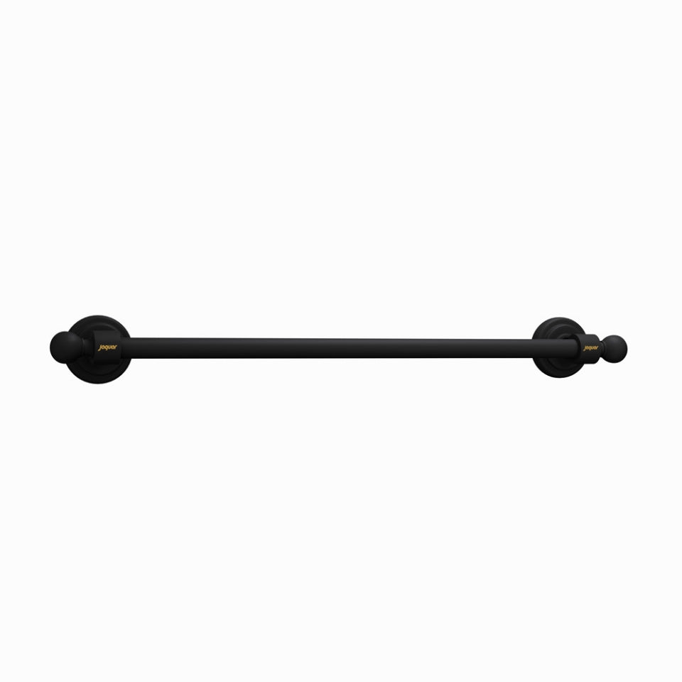 Jaquar Queens Single Towel Rail - Black Matt