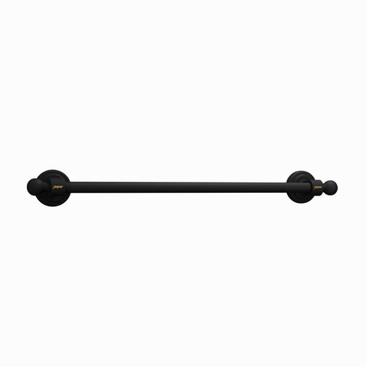 Jaquar Queens Single Towel Rail - Black Matt