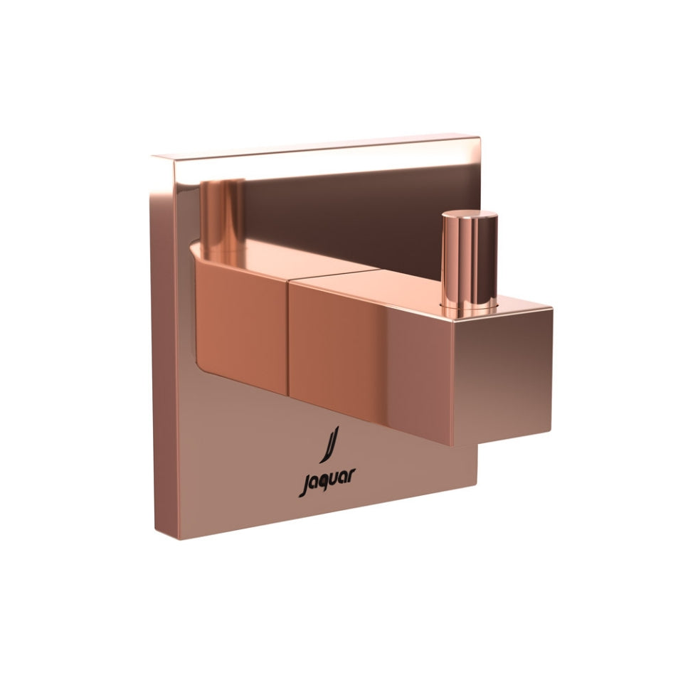 Jaquar Kubix Prime Robe Hook - Blush Gold Bright PVD