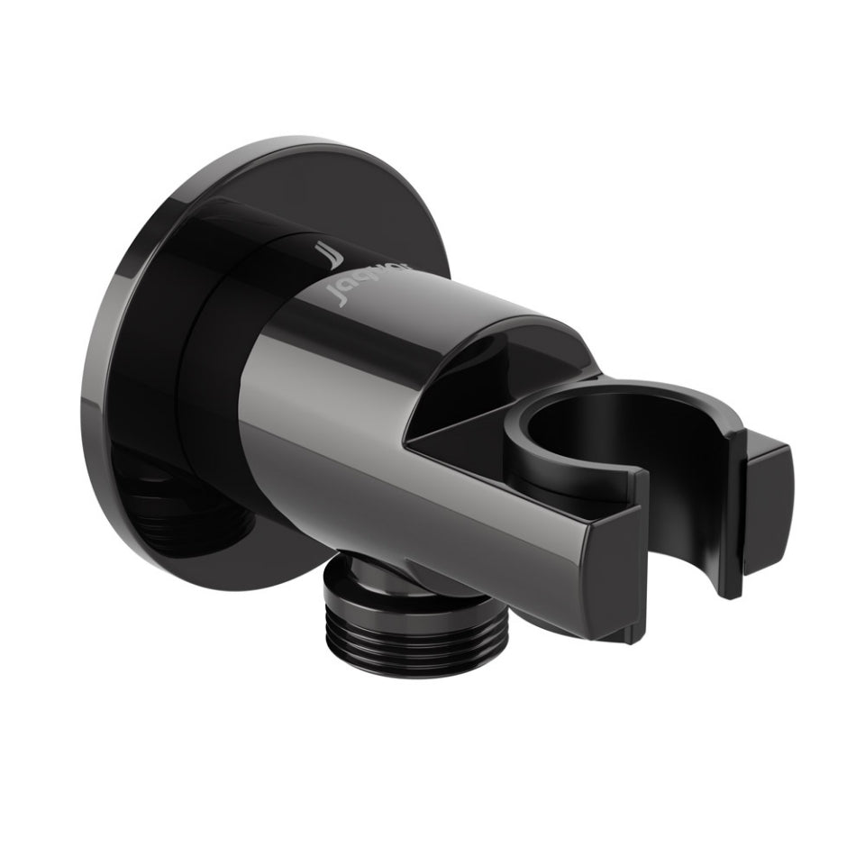 Jaquar Wall Outlet with Shower Hook - Black Chrome