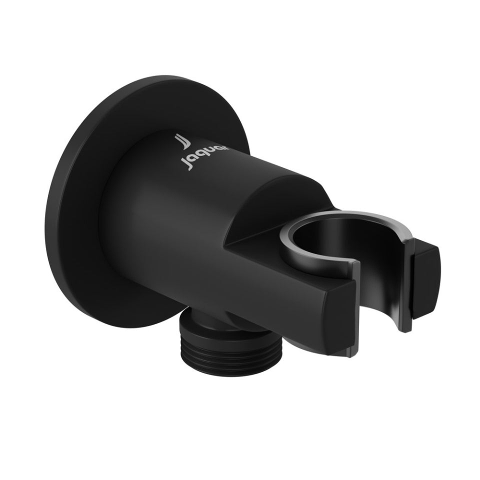 Jaquar Wall Outlet with Shower Hook - Black Matt