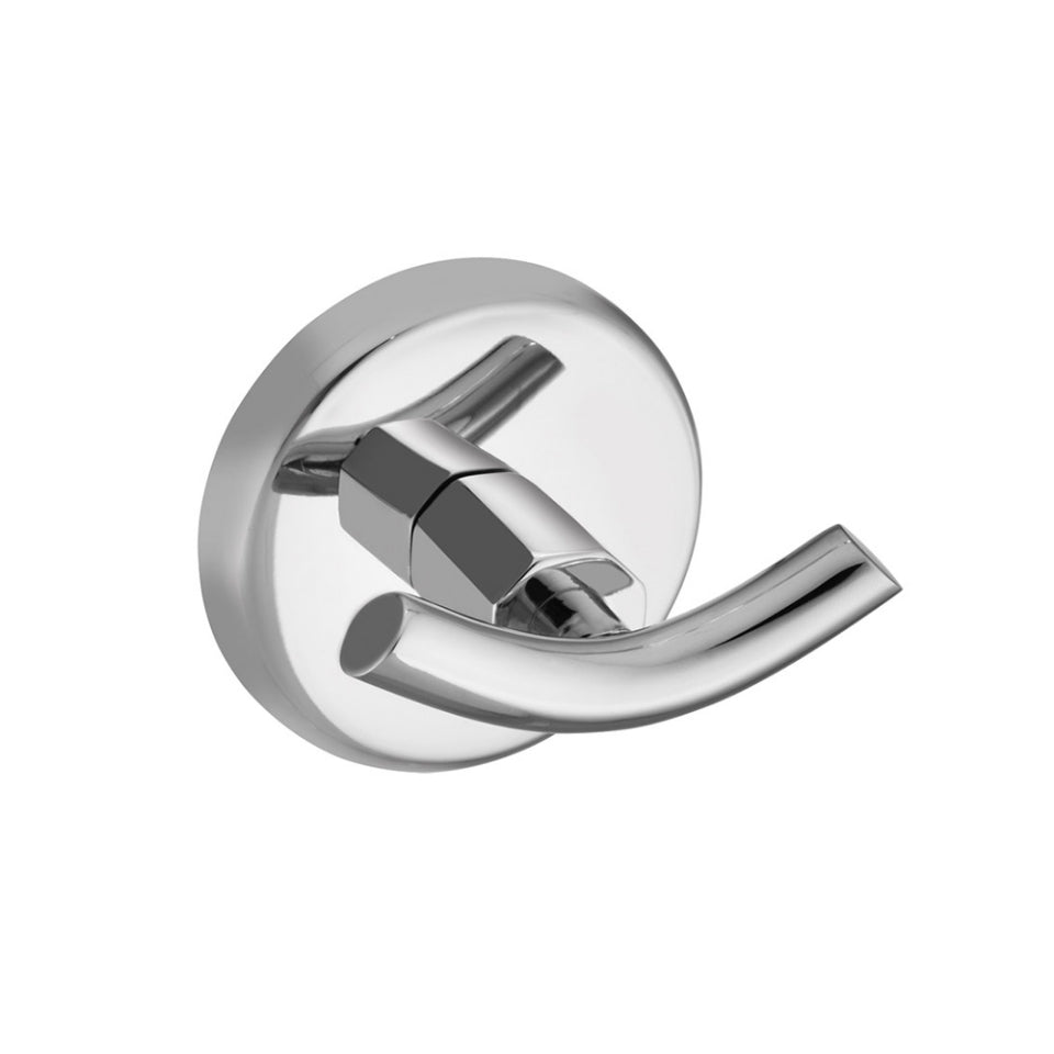 Jaquar Continental Prime Double Coat Hook - Chrome