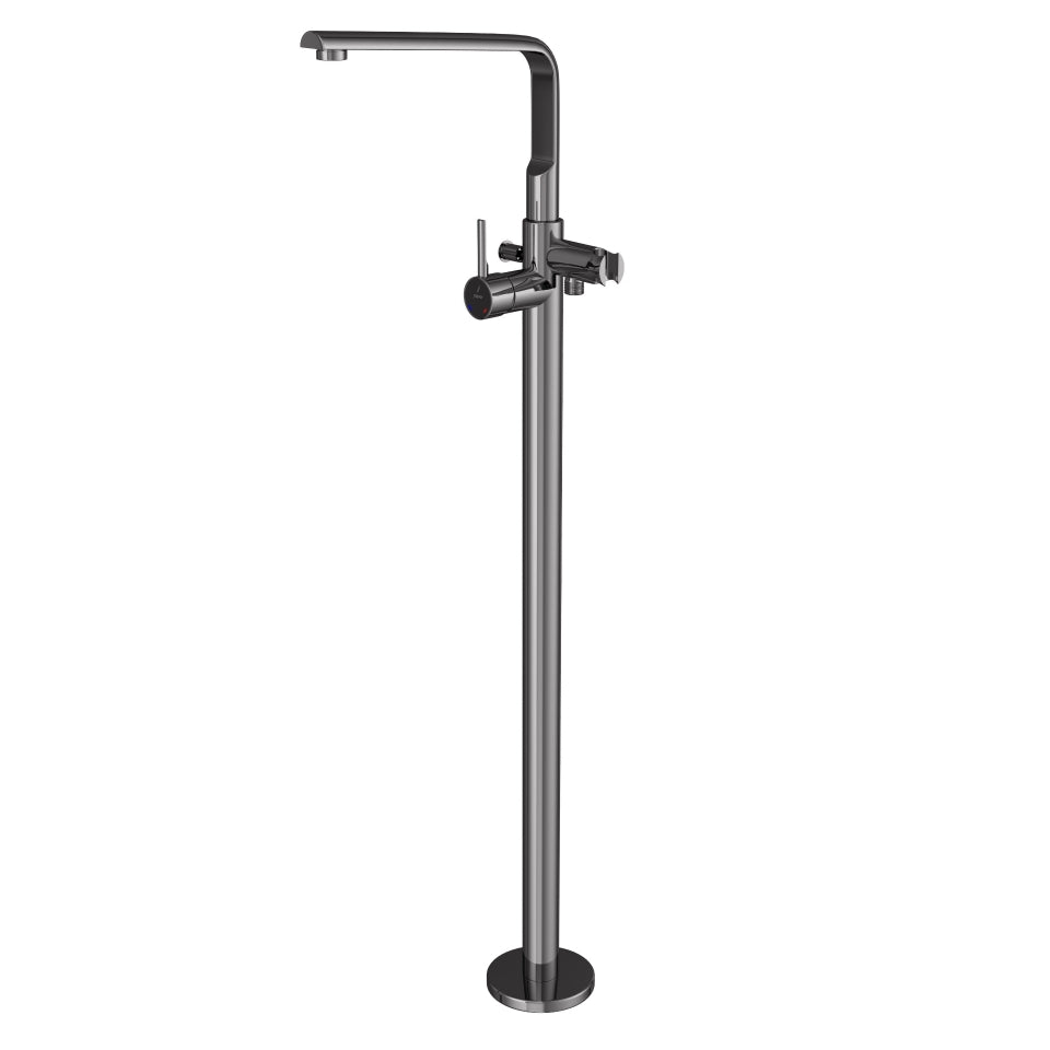 Jaquar Florentine Prime Exposed Parts of Floor Mounted Single Lever Bath Mixer - Black Chrome