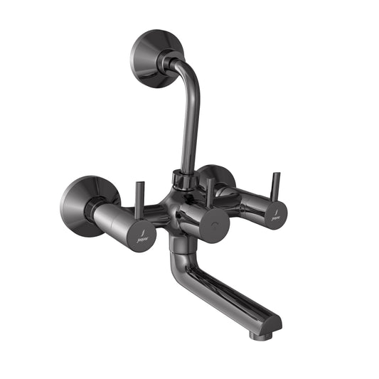 Jaquar Florentine Prime Wall Mixer with Provision for Overhead Shower - Black Chrome