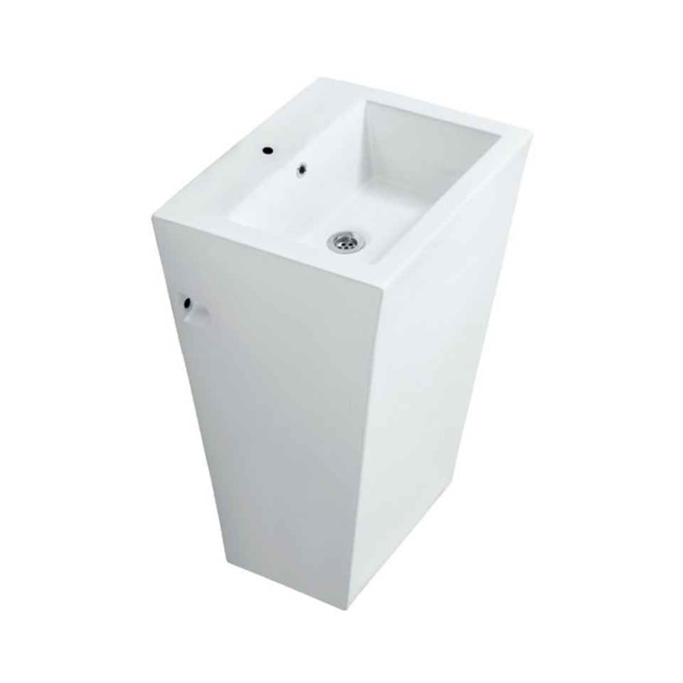 Jaquar Kubix Prime Floor standing Basin - White