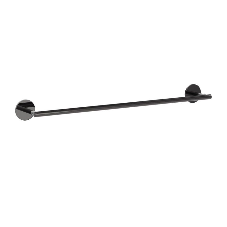 Jaquar Continental Single Towel Rail 450mm Long - Black Chrome