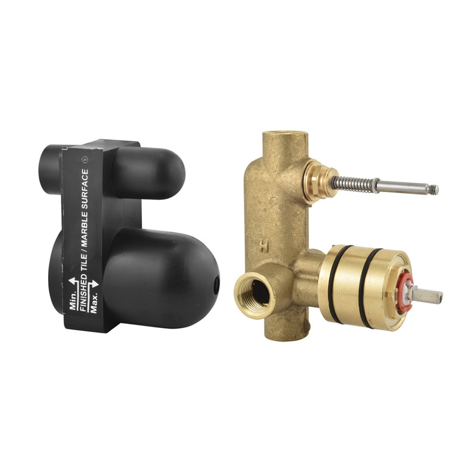 Jaquar Concealed Body for Single Lever Diverter 40mm Cartridge - Chrome
