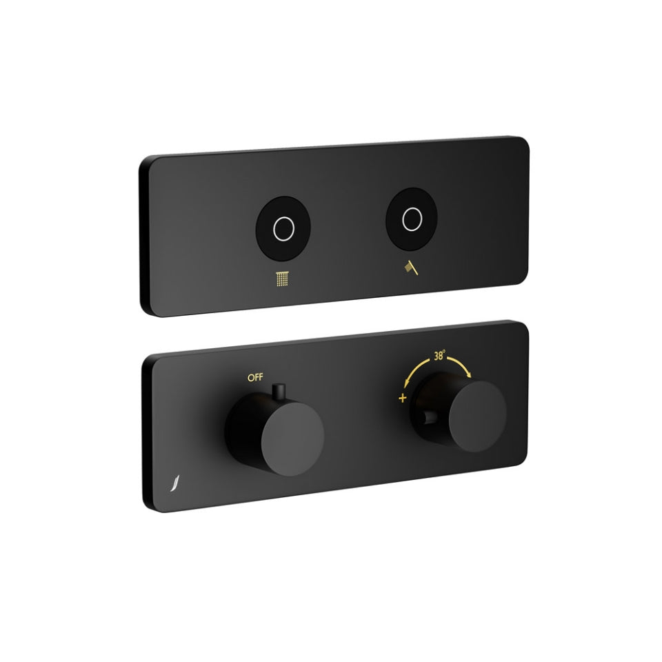 Jaquar Exposed Part Kit of Cloud Touch Shower System - Black Matt