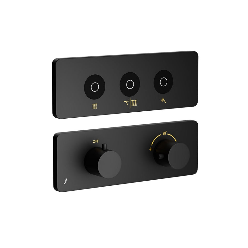 Jaquar Exposed Part Kit of Cloud Touch Shower System - Black Matt