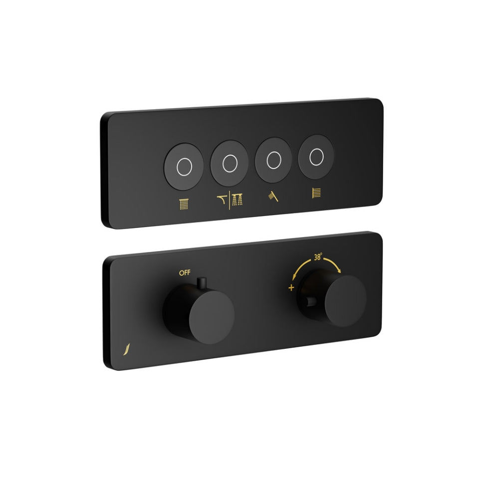 Jaquar Exposed Part Kit of Cloud Touch Shower System - Black Matt