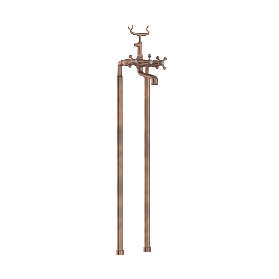 Jaquar Queens Bath and Shower Mixer - Antique Copper