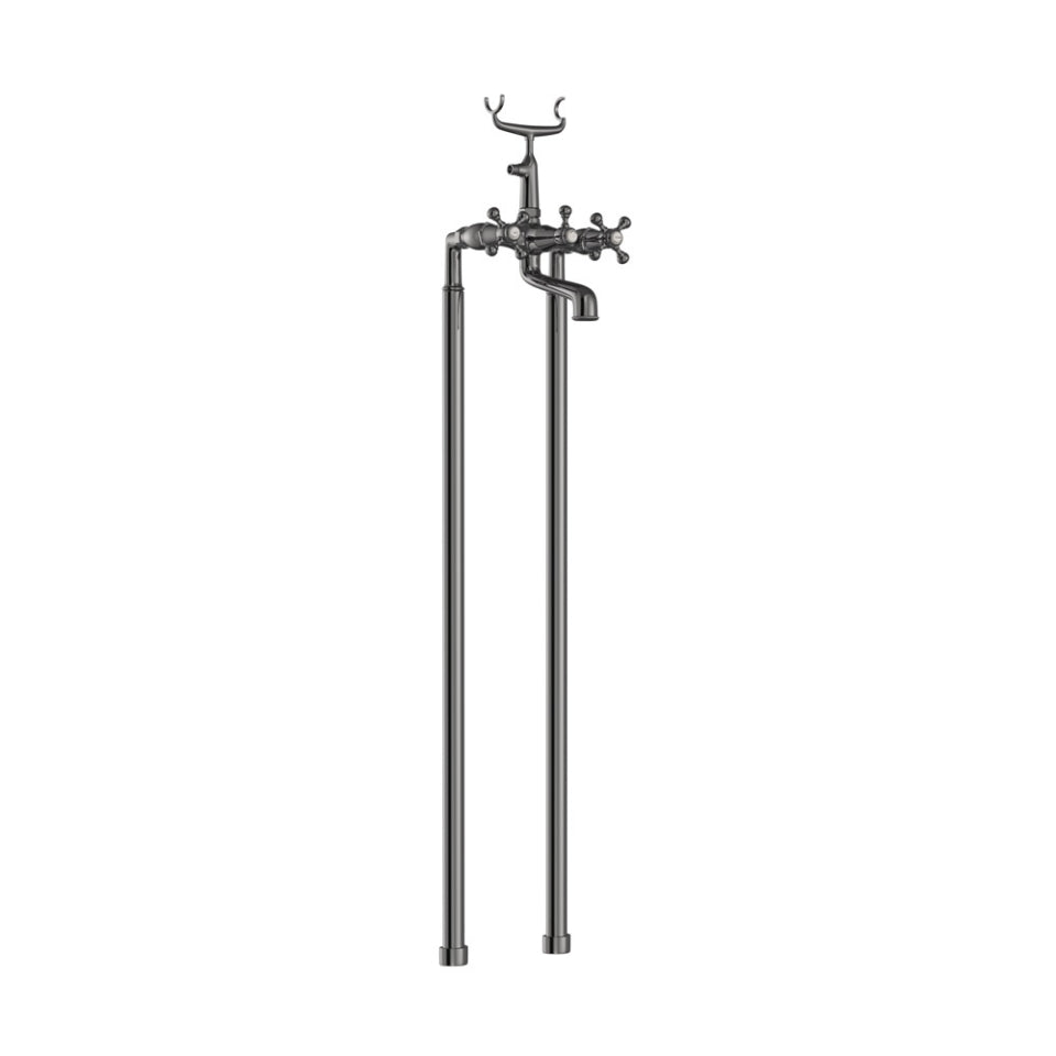 Jaquar Queens Bath and Shower Mixer - Black Chrome