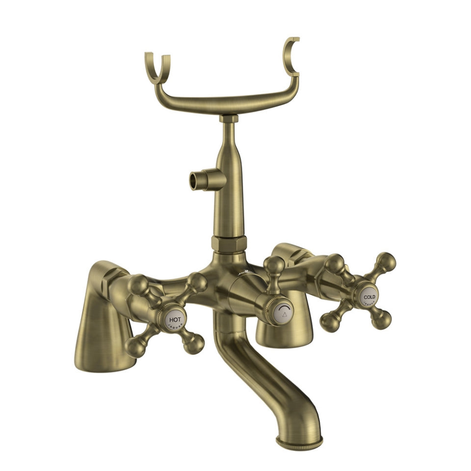 Jaquar Queens Bath Tub Mixer (Exposed Straight Legs) - Antique Bronze