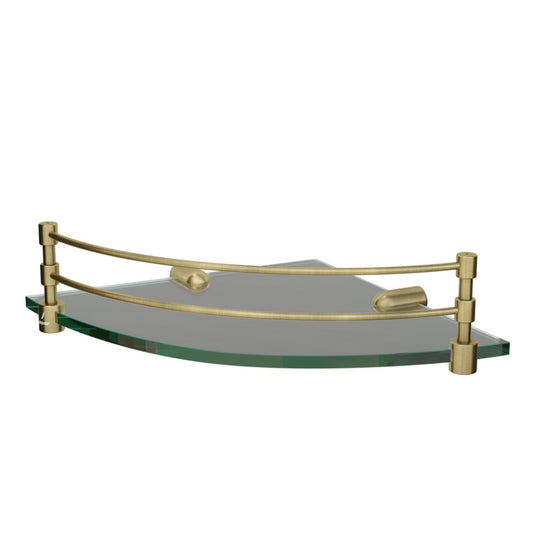 Jaquar Continental Corner Glass Shelf - Antique Bronze