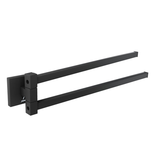 Jaquar Kubix Prime Swivel Towel Holder - Black Matt