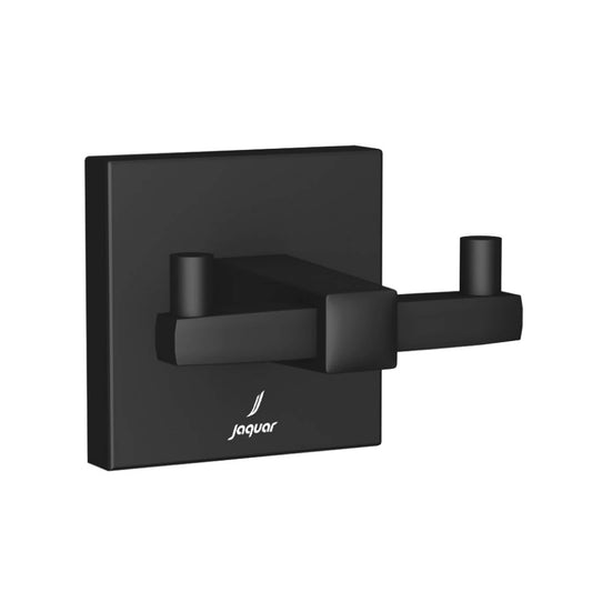 Jaquar Kubix Prime Double Coat Hook - Black Matt