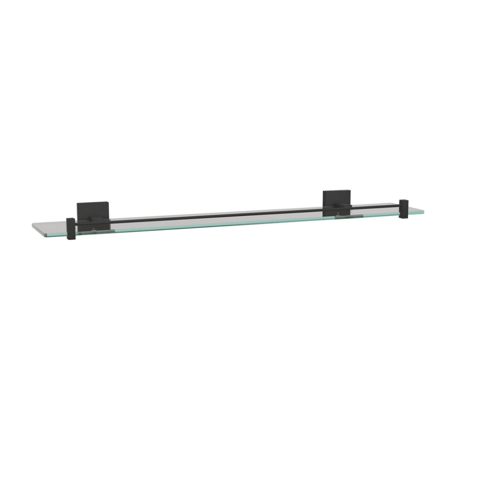 Jaquar Kubix Prime Glass Shelf - Black Matt