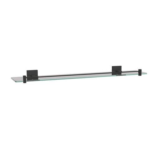 Jaquar Kubix Prime Glass Shelf - Black Matt