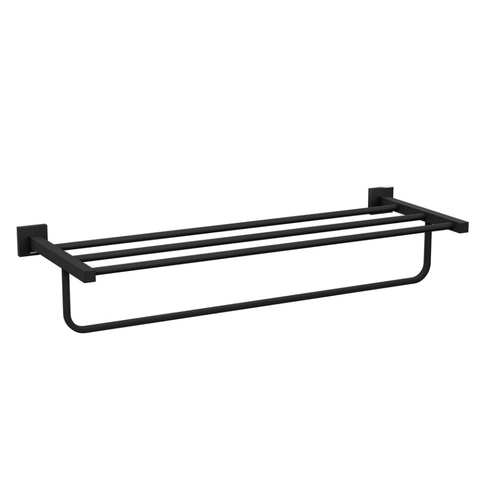 Jaquar Kubix Prime Towel Rack - Black Matt