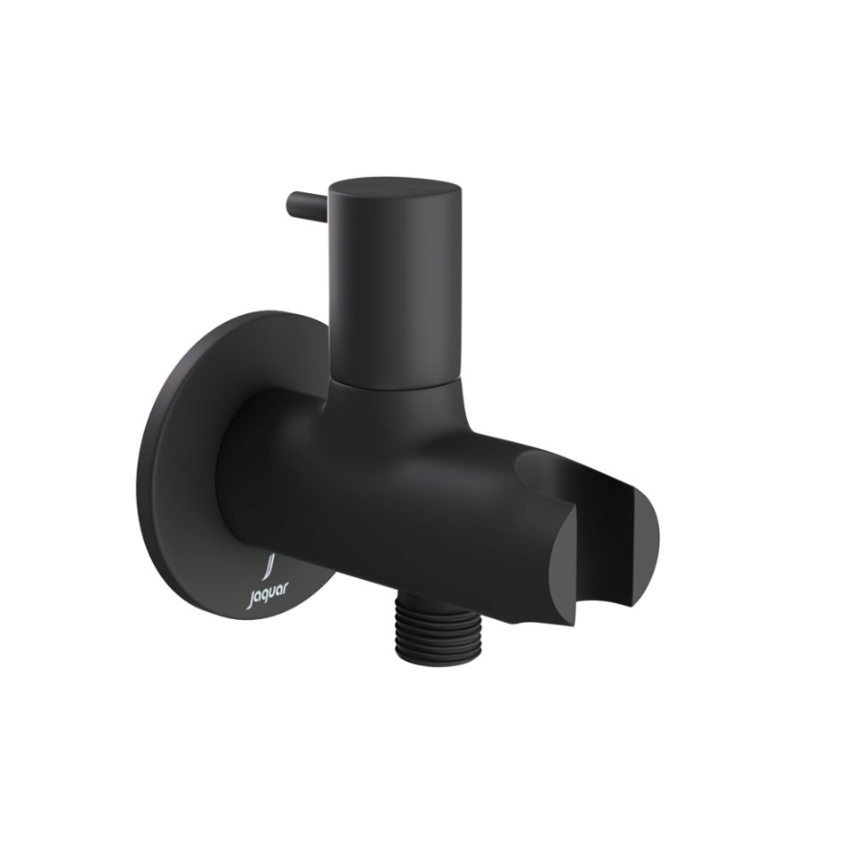 Jaquar Round Wall Outlet - Black Matt