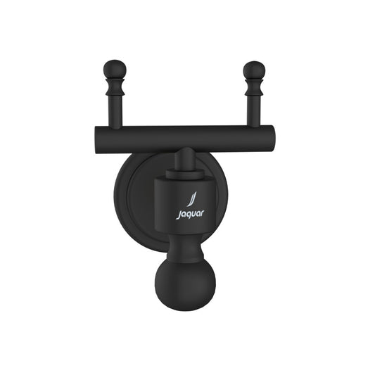 Jaquar Queens Double Coat Hook - Black Matt